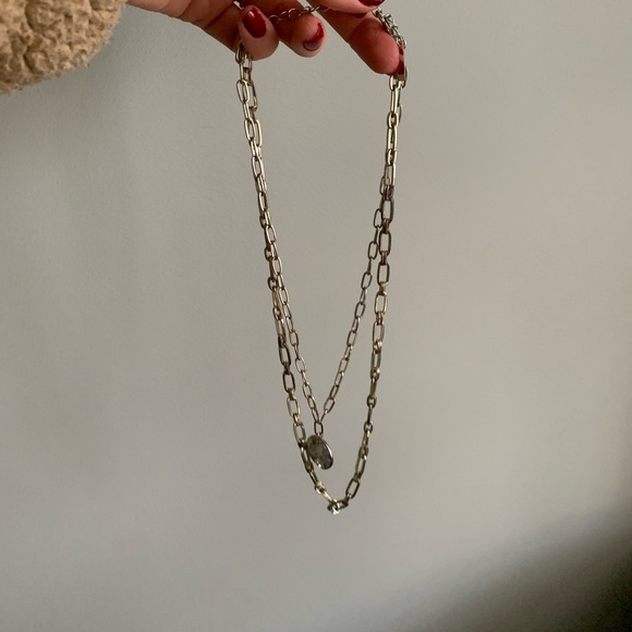 Layered gold chain necklace - Picture 7 of 7